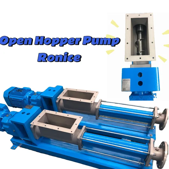 Ronice Large Open Hopper Progressing Cavity Pump, Dosing Pump